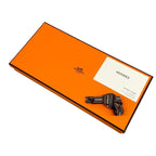Hermes Gloves M Lionel Black Sellier Buttons M Cashmere Leather — view 6