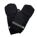 Hermes Gloves M Lionel Black Sellier Buttons M Cashmere Leather