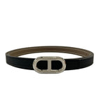 Hermes Belt 75 Maillon H Black Etoupe 75 Reversible