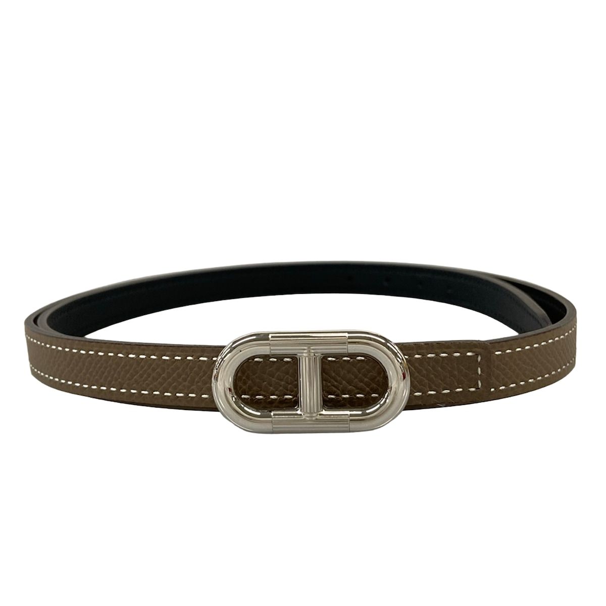 Hermes Belt 75 Maillon H Black Etoupe 75 Reversible — view 3