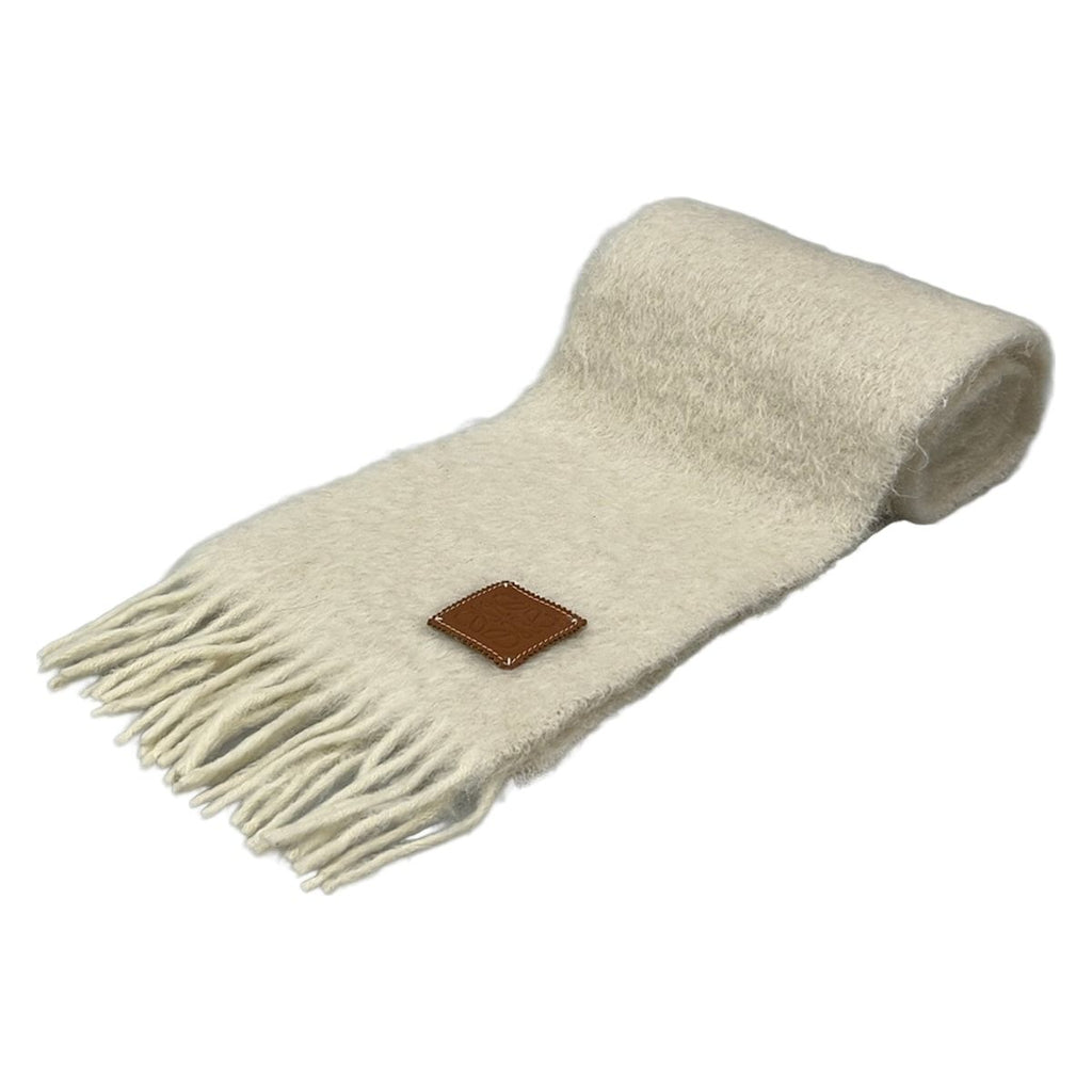 Loewe Scarf Ivory Wool