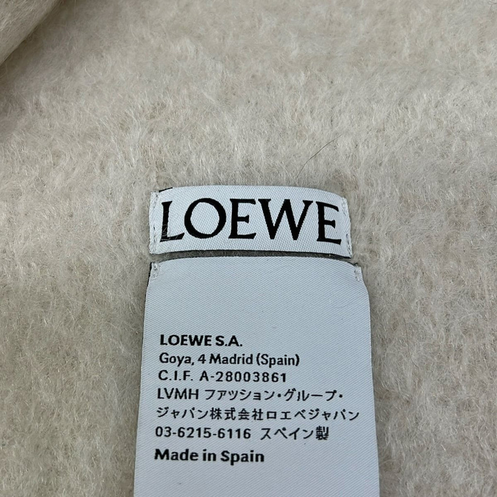 Loewe Scarf Ivory Wool — view 2