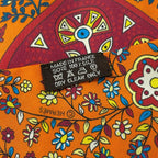 Hermes Scarf Twilly Orange Blue Multi Ribbon — view 3