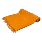 Hermes Shawl New Libris Orange Cashmere Silk Scarf