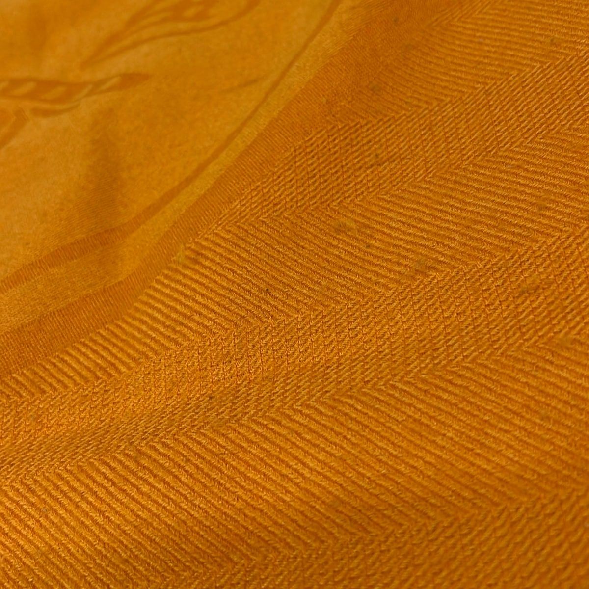 Hermes Shawl New Libris Orange Cashmere Silk Scarf — view 5