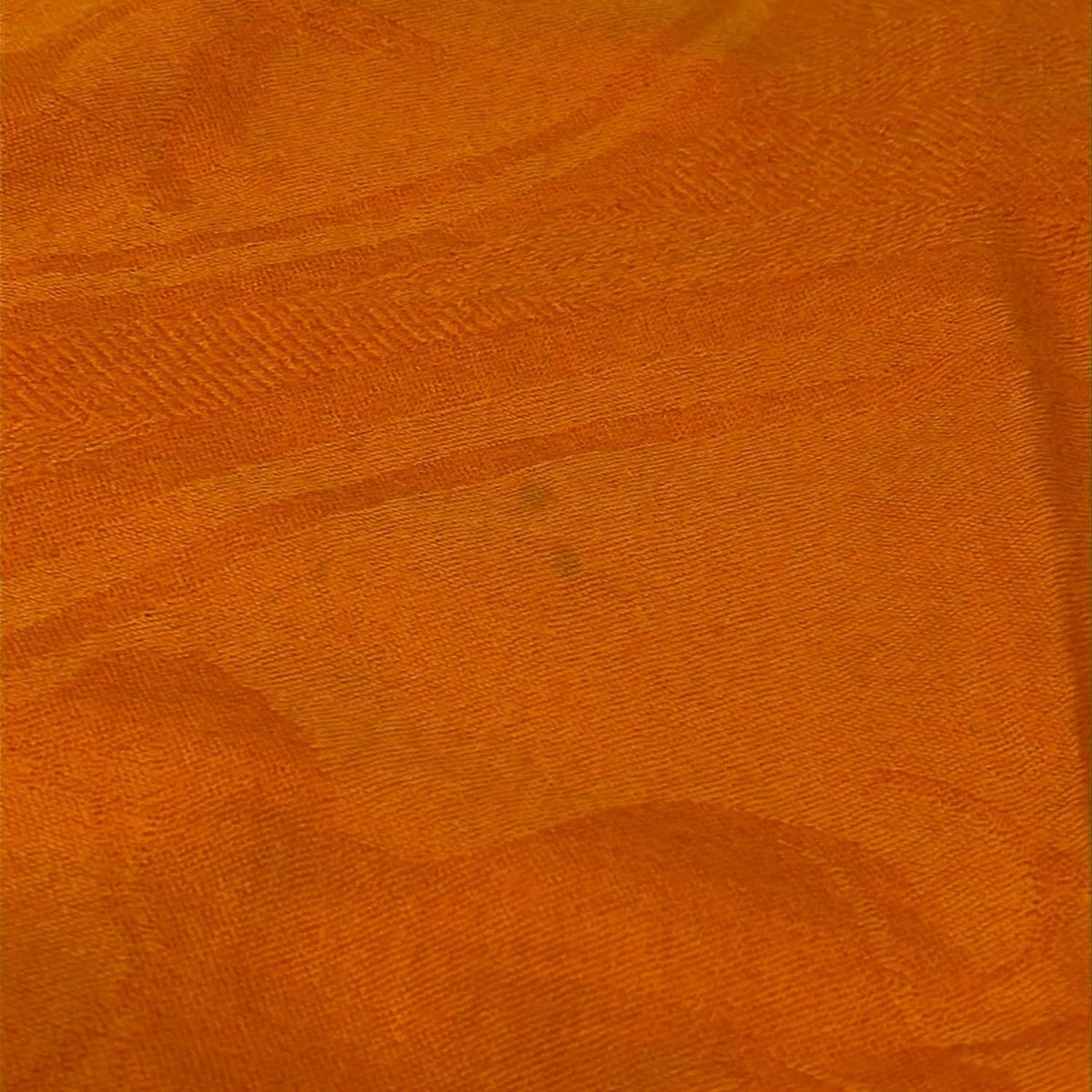Hermes Shawl New Libris Orange Cashmere Silk Scarf — view 4