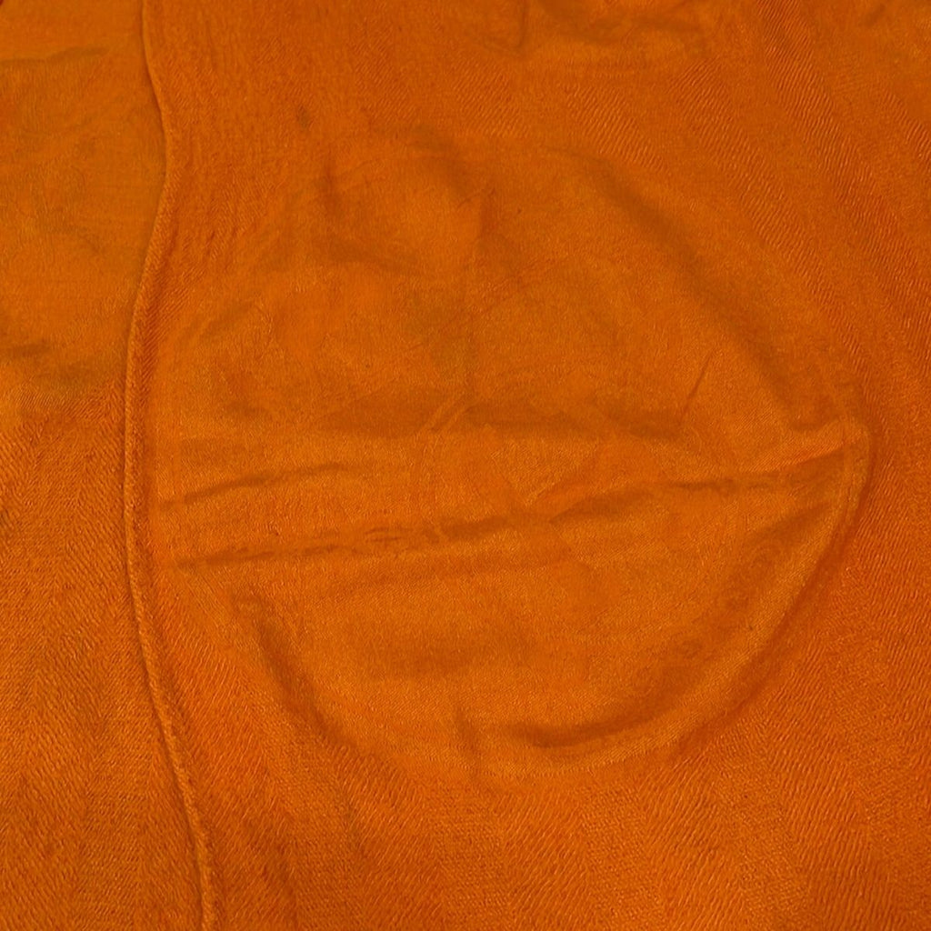 Hermes Shawl New Libris Orange Cashmere Silk Scarf — view 5