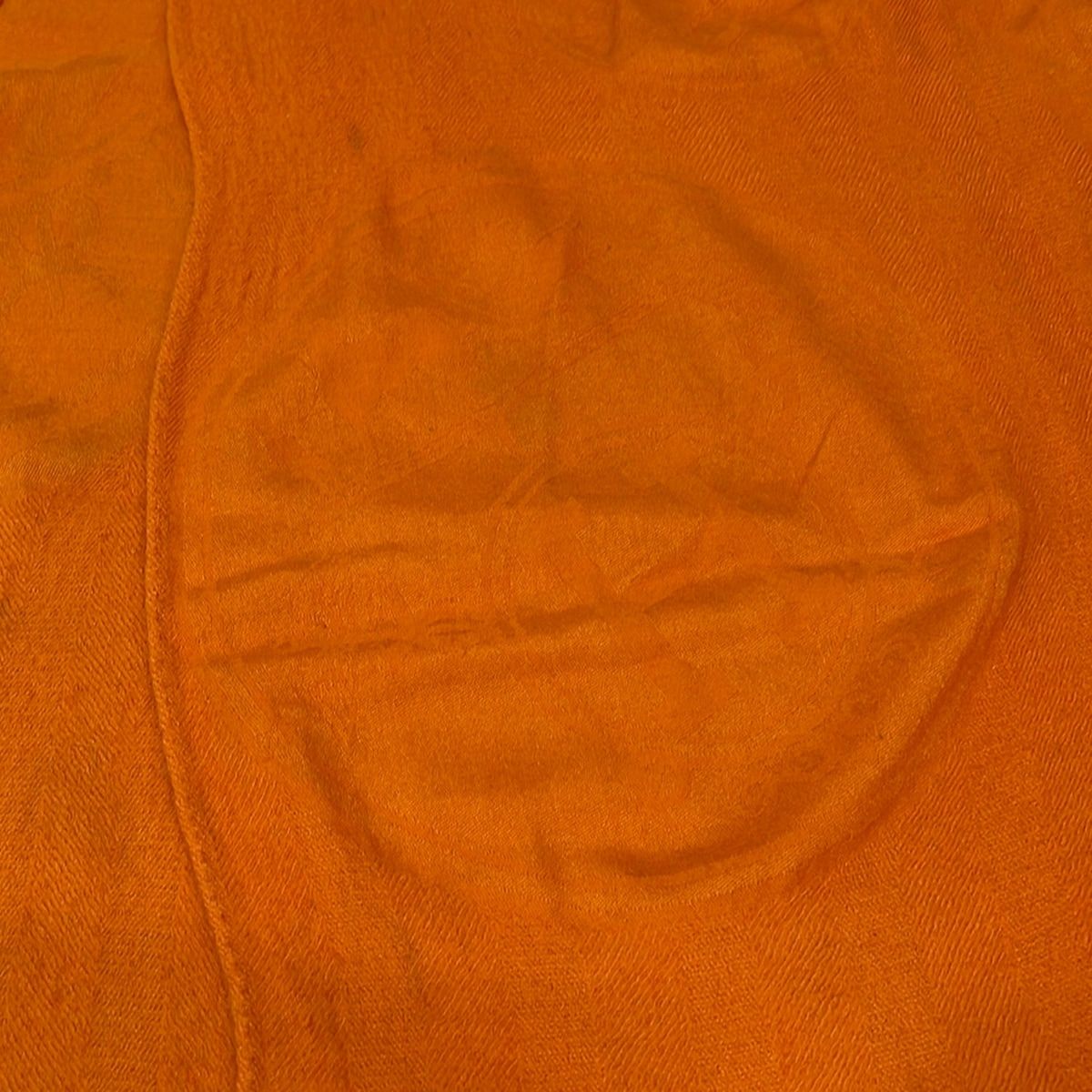 Hermes Shawl New Libris Orange Cashmere Silk Scarf — view 5