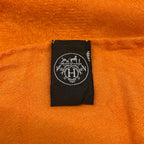 Hermes Shawl New Libris Orange Cashmere Silk Scarf — view 2