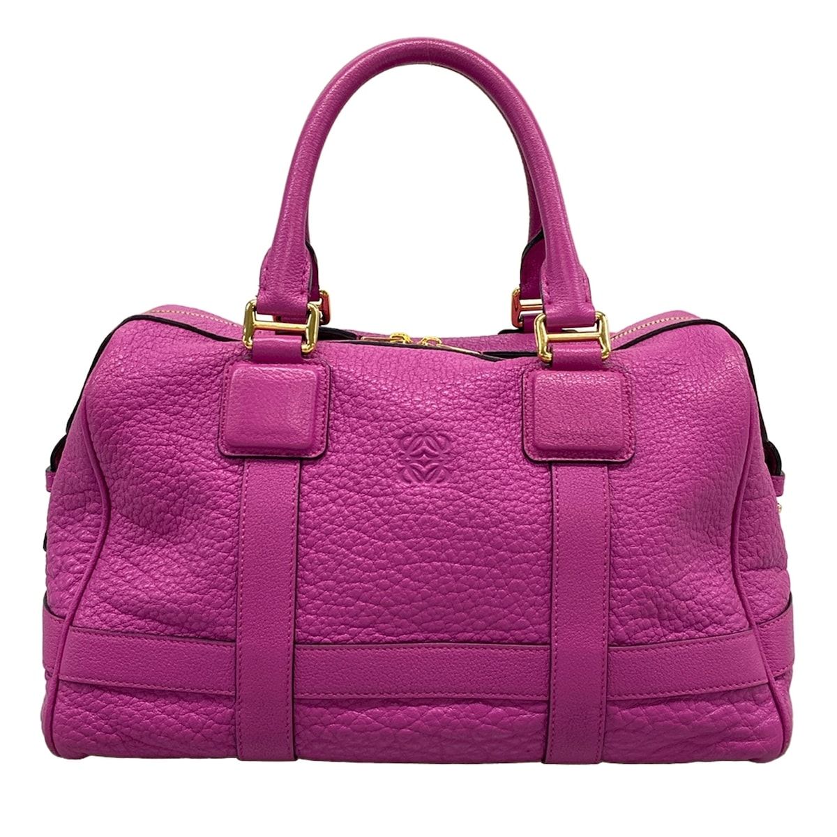 Loewe Handbag Paseo Purple Leather