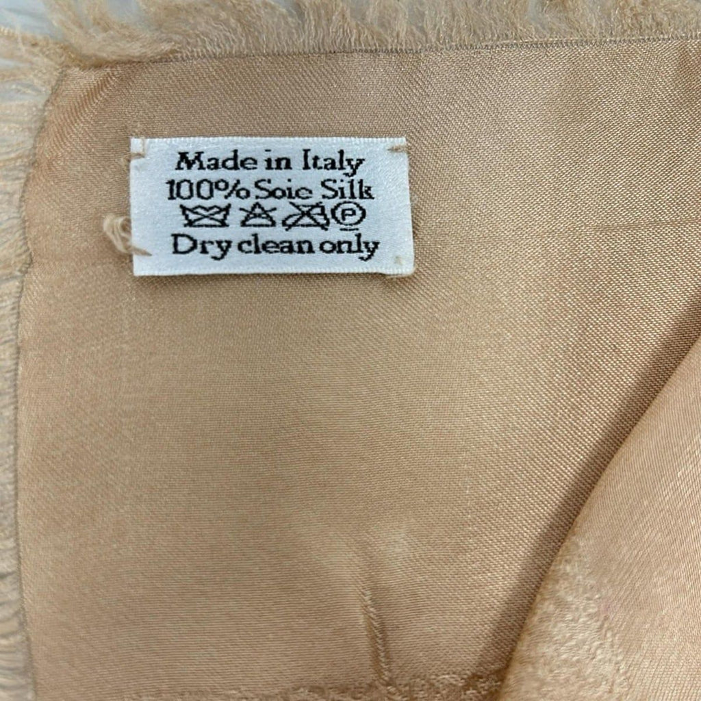 Dior Shawl Pink Beige Silk Scarf — view 3