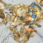 Hermes Scarf Carre 90 Light Blue Dark Brown Multi L'intrus — view 4