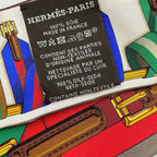 Hermes Scarf Twilly Passpoil Ivory Gray Beige Multi Ribbon — view 3