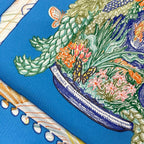 Hermes Scarf Carre 90 Blue Orange Multi Chevaloscope — view 2