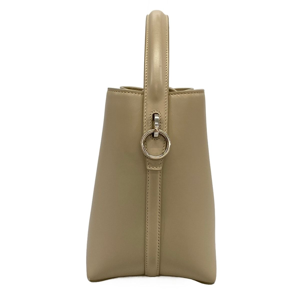 Saint Laurent Paris Handbag le 37 Small Light Greige Leather — view 4