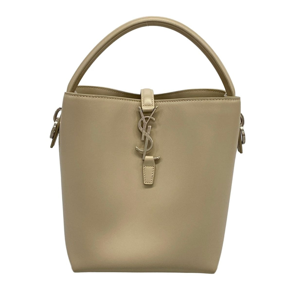 Saint Laurent Paris Handbag le 37 Small Light Greige Leather