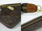 Louis Vuitton LV Mini Pochette Accessoires Monogram Pouch Handbag Brown — view 7