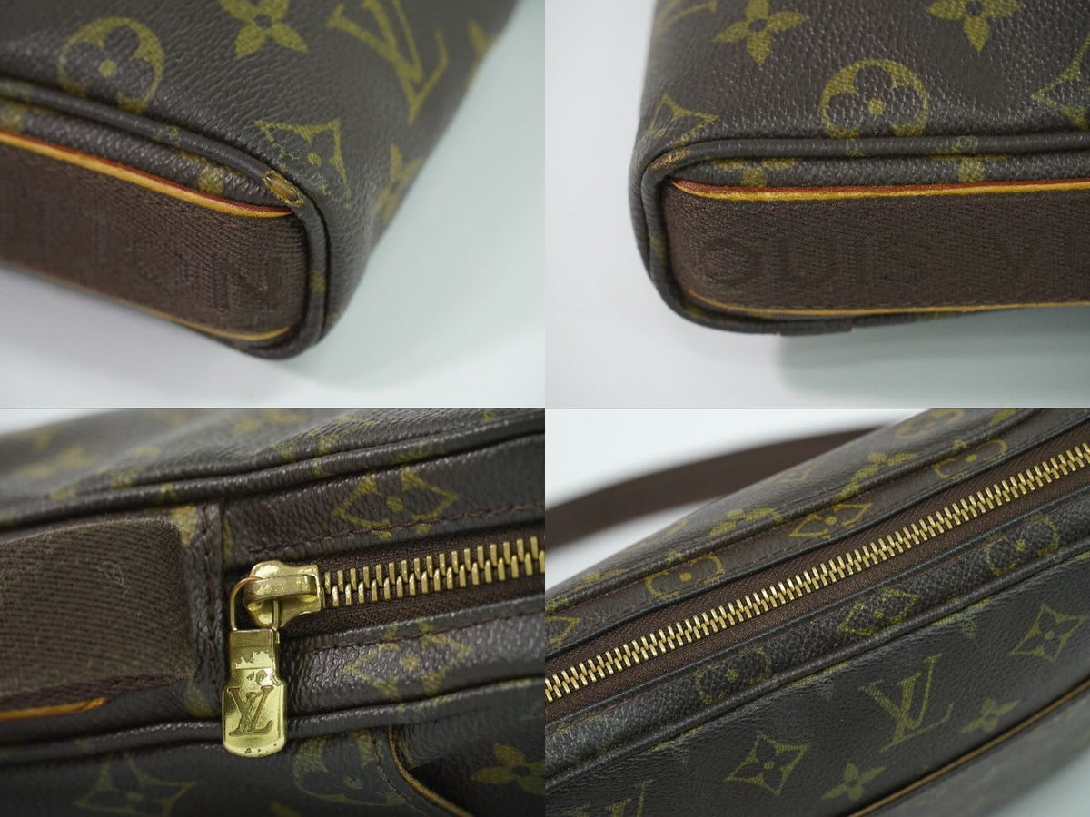 Louis Vuitton LV Trotteur Beaubourg Monogram Shoulder Bag Pochette Brown — view 7