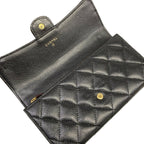 Chanel Wallet Quilted Black Gold — view 3