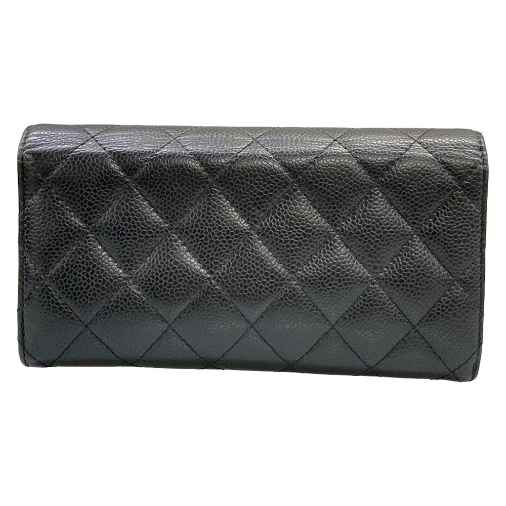 Chanel Wallet Quilted Black Gold — view 2