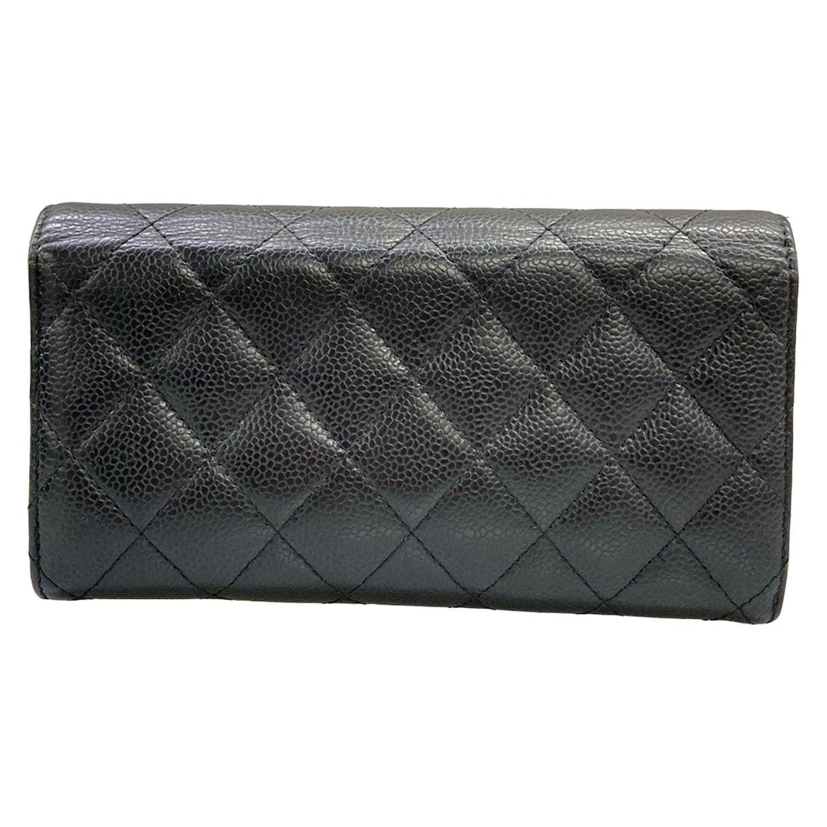Chanel Wallet Quilted Black Gold — view 2