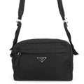 Prada Shoulder Bag Triangle Logo Nylon Black
