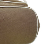Prada Handbag Logo Jacquard Canvas Leather 2-Way — view 8