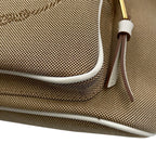 Prada Handbag Logo Jacquard Canvas Leather 2-Way — view 7