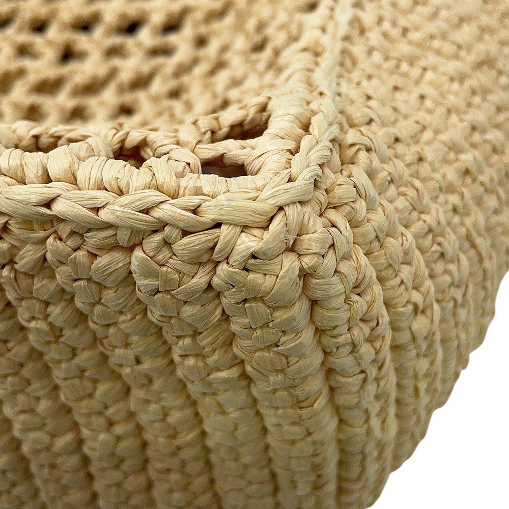Prada Handbag Logo Clochette Tote Small Raffia — view 6