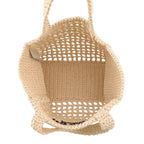 Prada Handbag Logo Clochette Tote Small Raffia — view 5