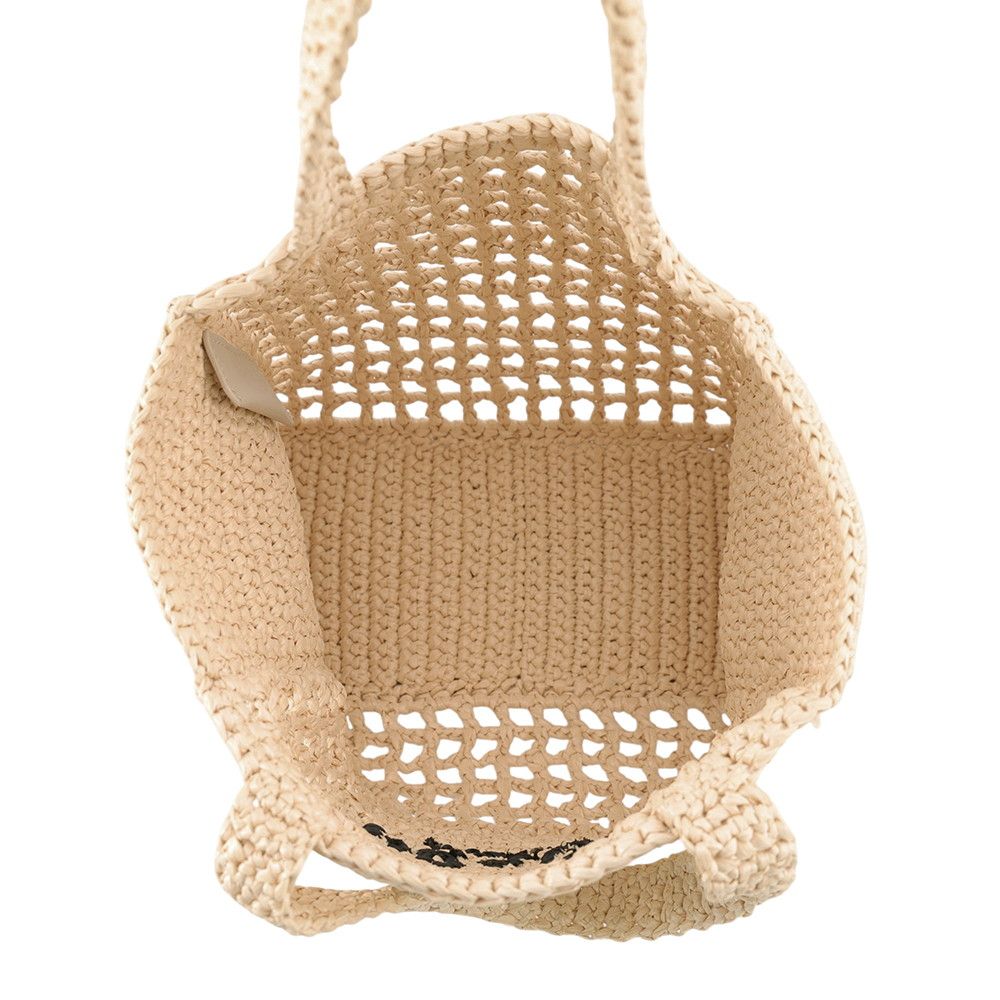 Prada Handbag Logo Clochette Tote Small Raffia — view 5