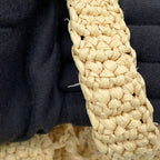 Prada Handbag Logo Clochette Tote Small Raffia — view 8