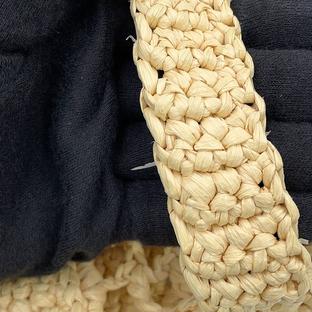 Prada Handbag Logo Clochette Tote Small Raffia — view 8