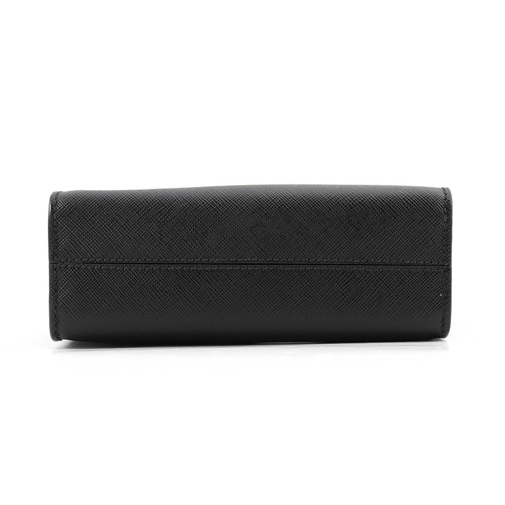 Prada Handbag Triangle Logo Saffiano Leather 2-Way Black — view 3