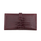 Hermes Wallet Bearn Classic Bordeaux Gold Porosas — view 3