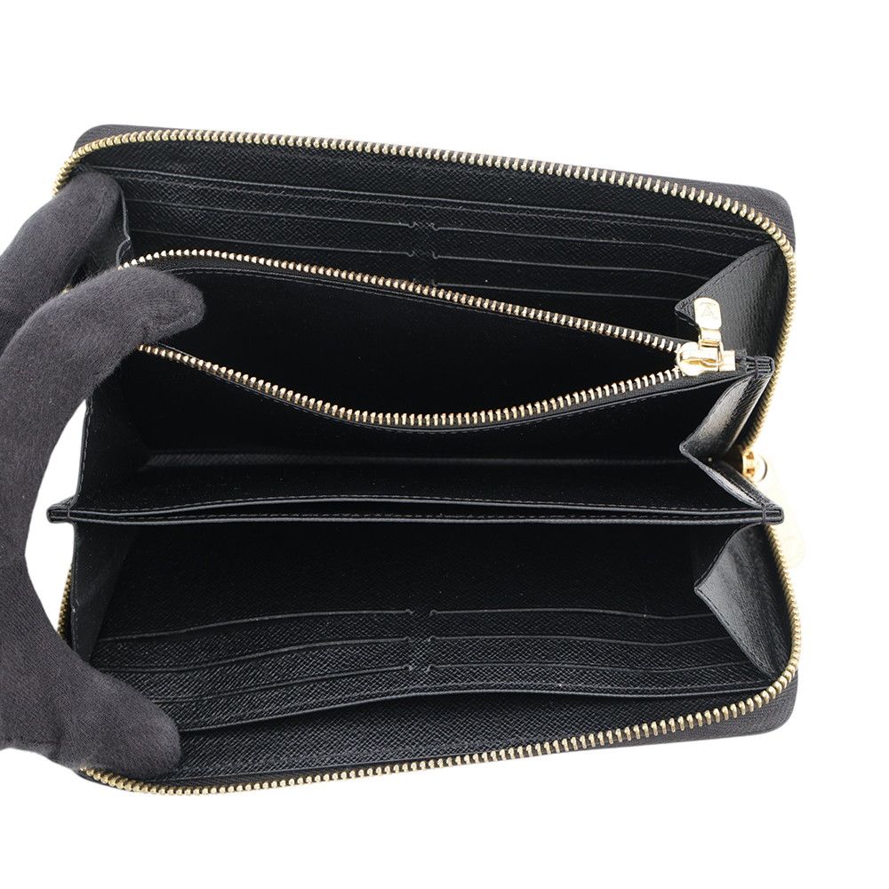 Louis Vuitton Epi Flower Zippy Wallet Black — view 4