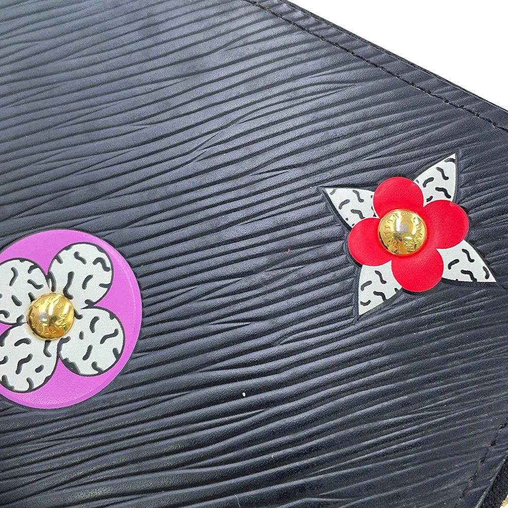 Louis Vuitton Epi Flower Zippy Wallet Black — view 6