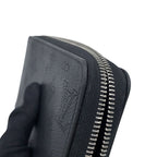 Louis Vuitton Wallet Monogram Mahina Zippy Black — view 6