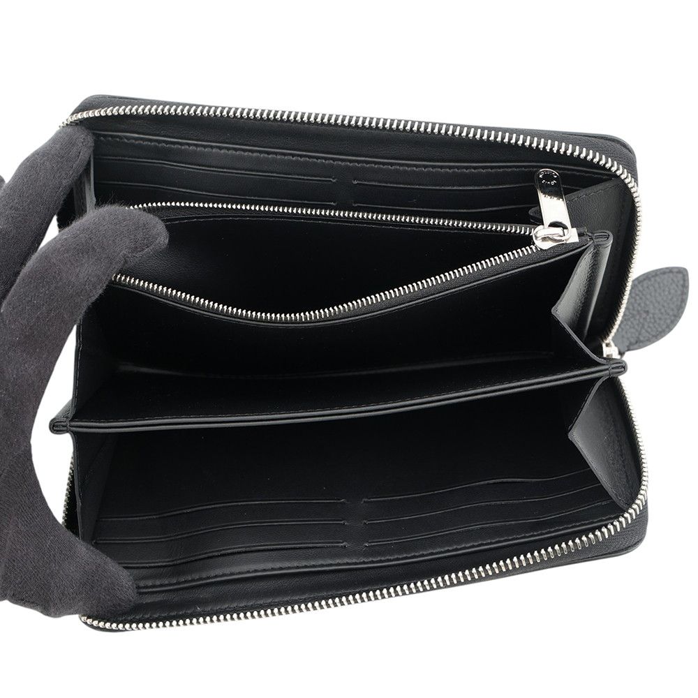 Louis Vuitton Wallet Monogram Mahina Zippy Black — view 4