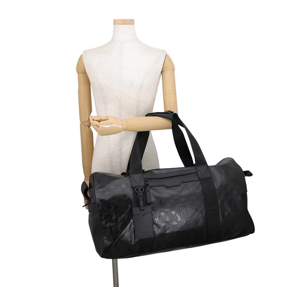 Louis Vuitton Boston Bag Monogram Storm LV Ski Keepall 55 Black 2-Way — view 4