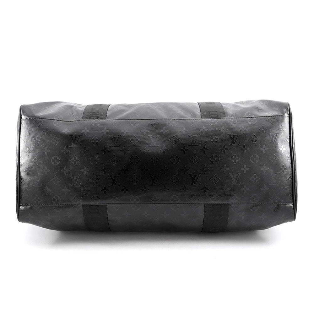 Louis Vuitton Boston Bag Monogram Storm LV Ski Keepall 55 Black 2-Way — view 3