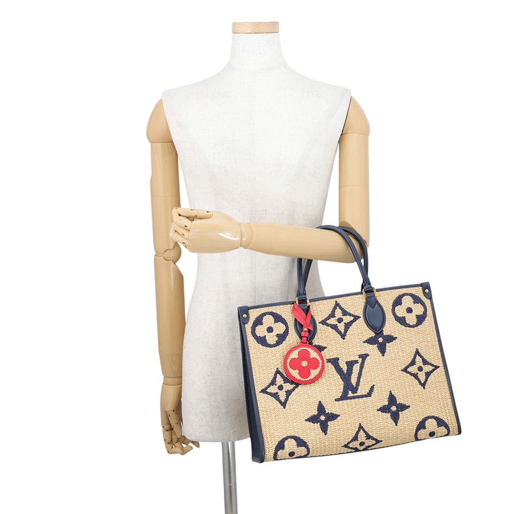 Louis Vuitton Tote Bag Monogram Raffia On The Go MM 2-Way — view 4