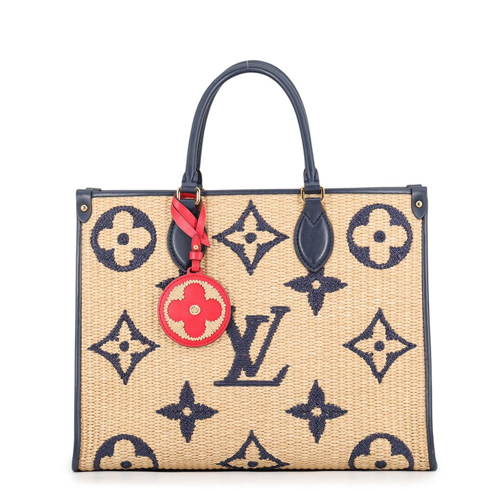 Louis Vuitton Tote Bag Monogram Raffia On The Go MM 2-Way