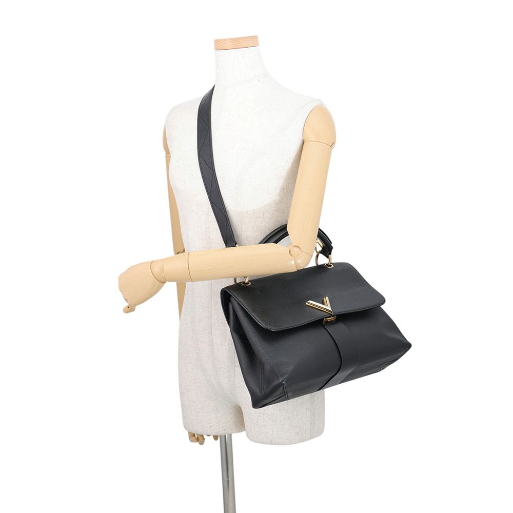 Louis Vuitton Handbag Monogram Shadow Very One Handle Bag 2-Way Black — view 4