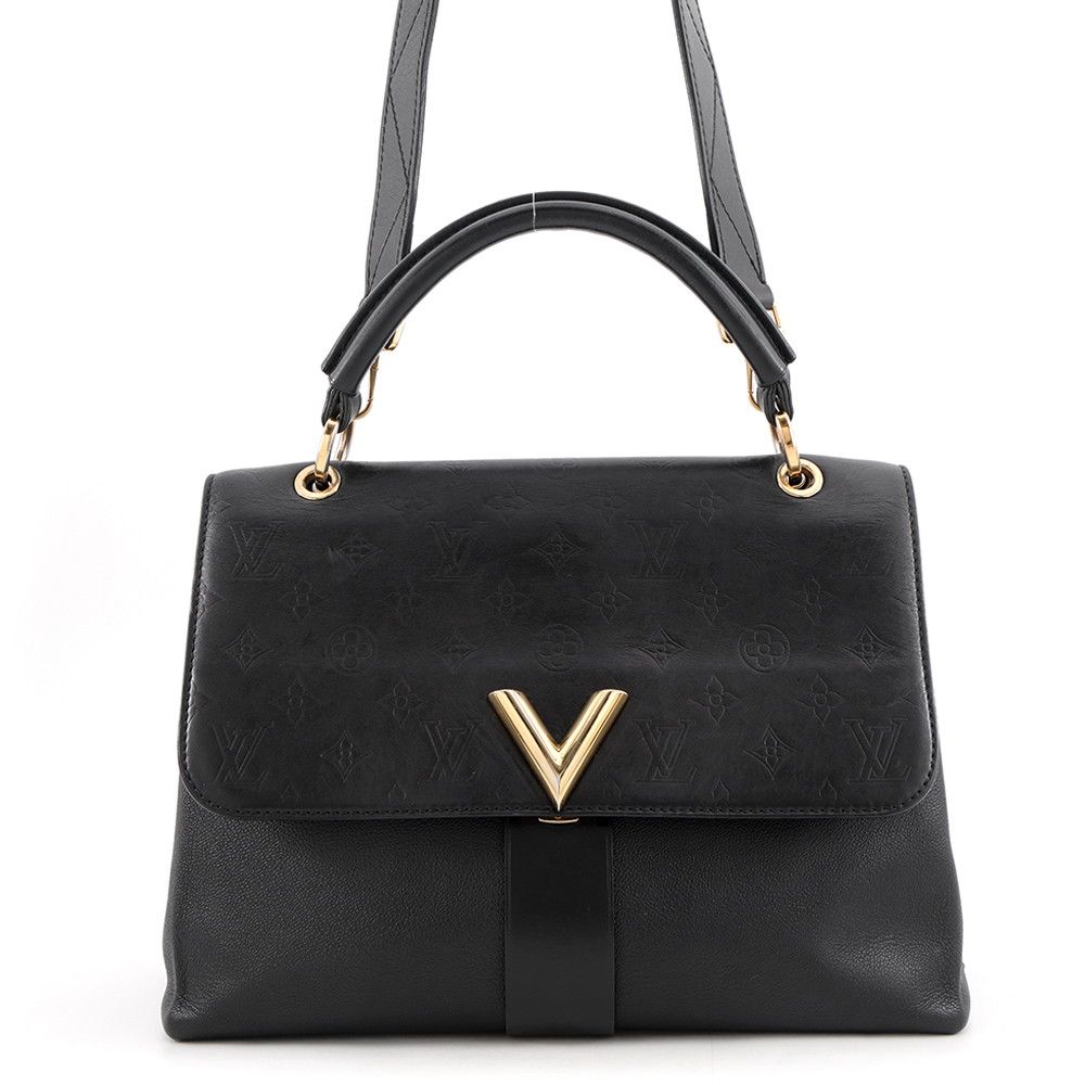 Louis Vuitton Handbag Monogram Shadow Very One Handle Bag 2-Way Black