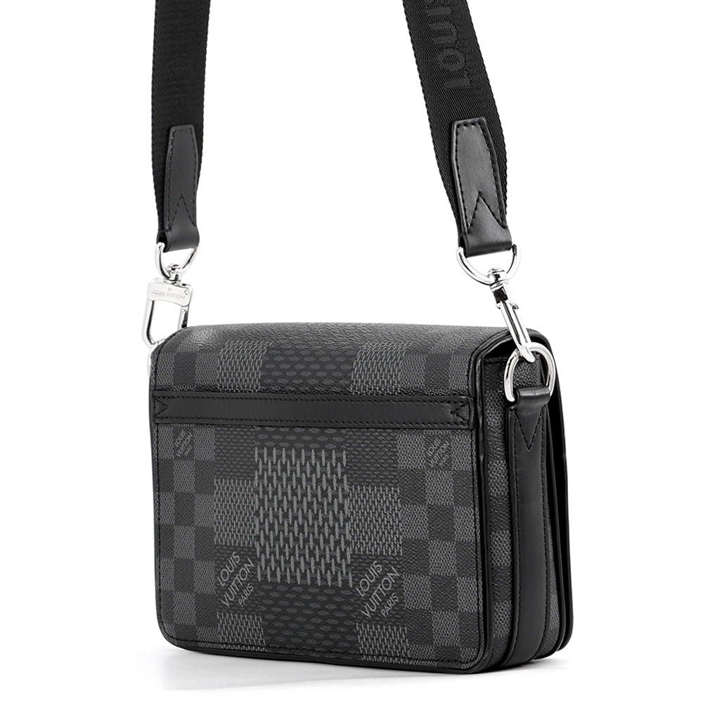Louis Vuitton Shoulder Bag Damier Graphite 3D Studio Messenger Black — view 2