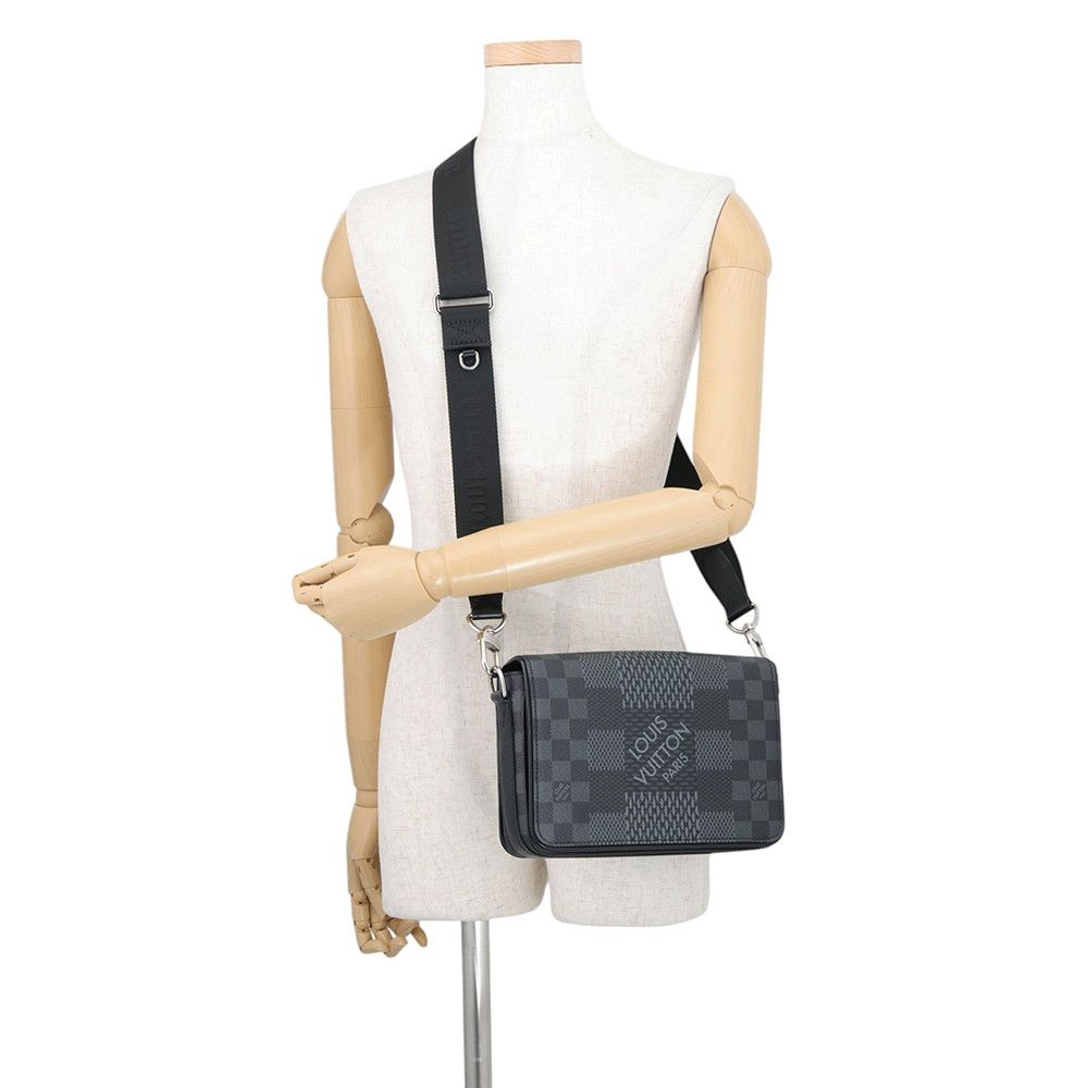 Louis Vuitton Shoulder Bag Damier Graphite 3D Studio Messenger Black — view 4