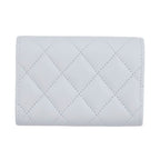 Chanel Trifold Wallet Quilted CC Logo Caviar Leather Rhinestone — view 3