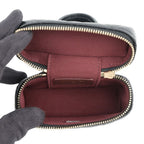 Chanel Charm CC Logo Quilted Mini Bag Caviar Leather Mini Pouch Case Black — view 4