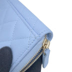 Chanel Coin Purse Quilted CC Logo Caviar Leather Fragment Case — view 6